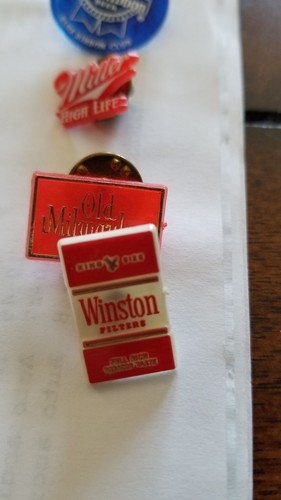 Hard Plastic Pins BEER AND WINSTON CIG.PINS