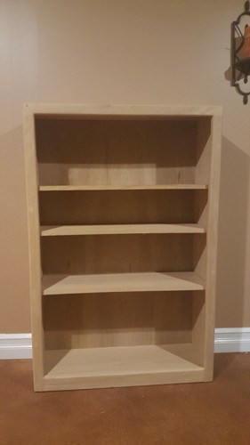 Solid wood bookcase