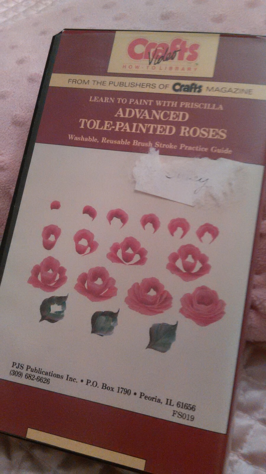 Tole Painting Instructional Video (VHS) :Advanced Tole Painted Roses w/Priscilla