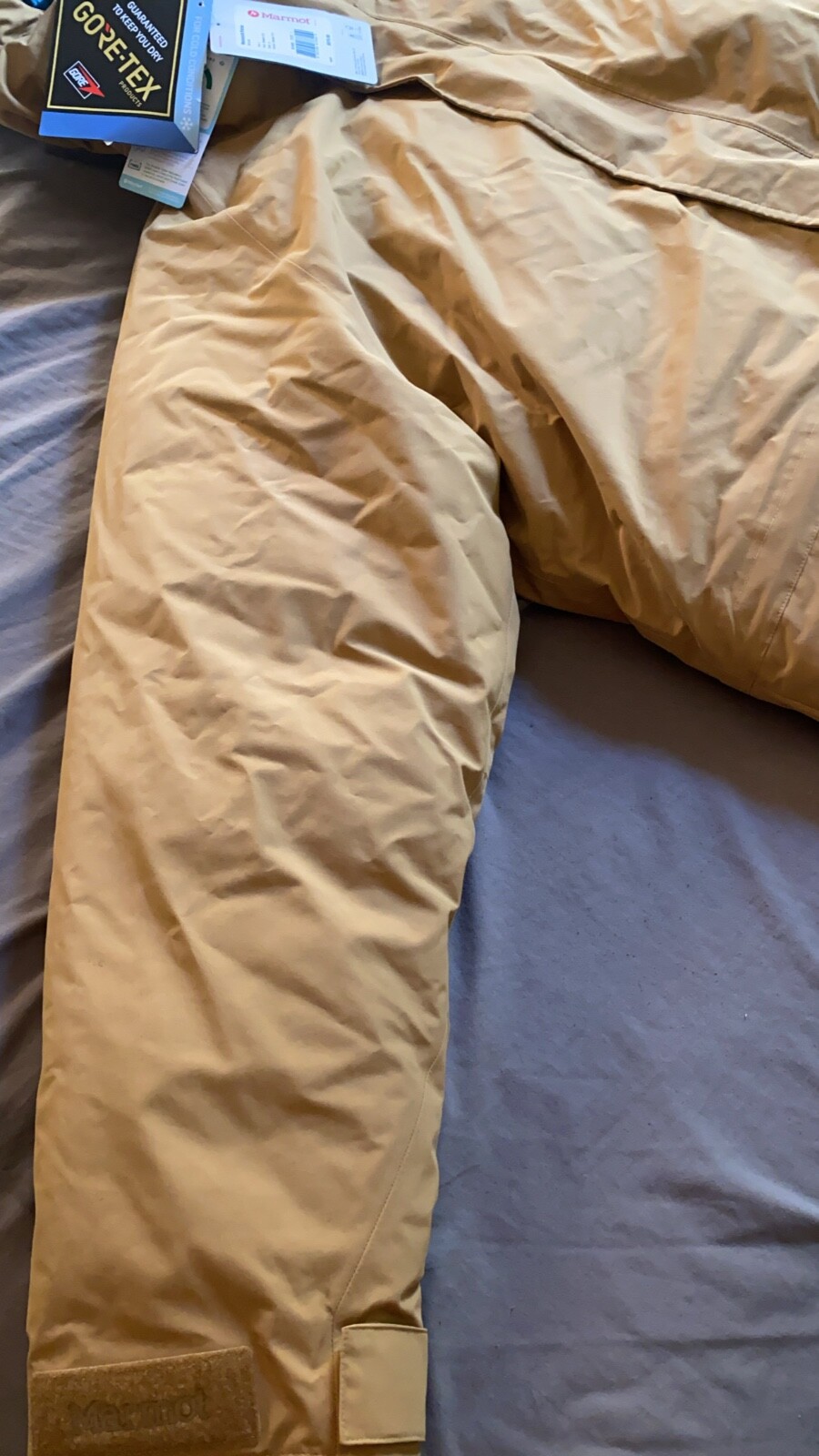 Pre-owned Marmot Men's Mammoth Parka Scotch Color Brand Authentic Large Medium Xl