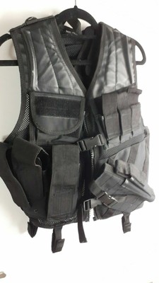 Mil-Tec Army USMC Tactical Assault Vest Black Best