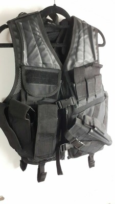 Mil-Tec Army USMC Tactical Assault Vest Black