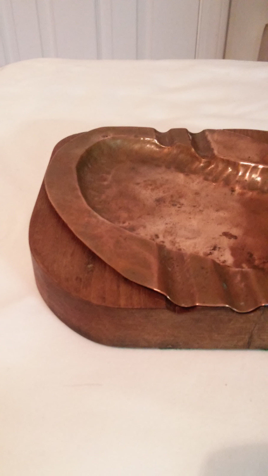 Arts & Crafts Hammered Copper Ashtray