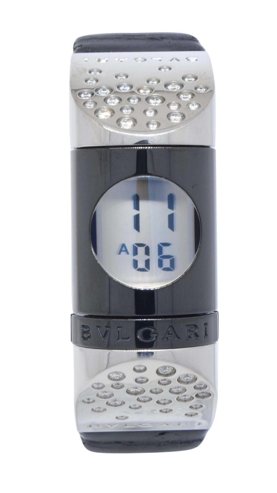 Bvlgari Ipno Stainless Steel Digital Ceramic Diamonds Ladies Watch IP20S 453 490 145411310237