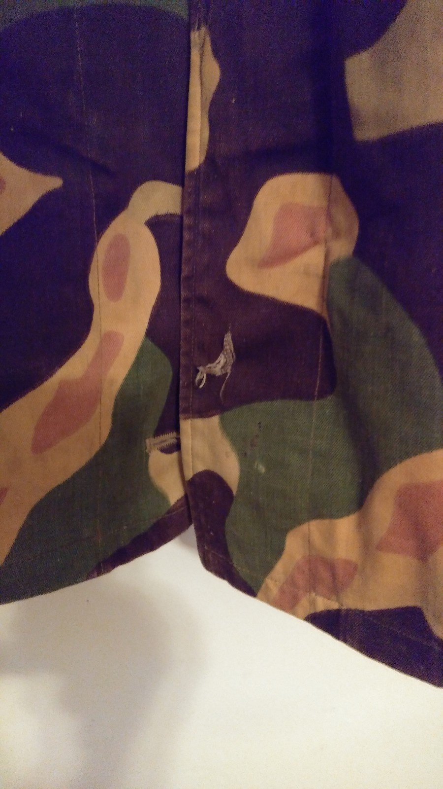1961 CZECH MLOK SALAMANDER CAMOUFLAGE PARATROOPER JACKET LOT, SIZE LARGE 2B