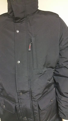 Pre-owned Woolrich Authentic  Men's Black Langhorne Parka Jacket 550 Fill Down 16106