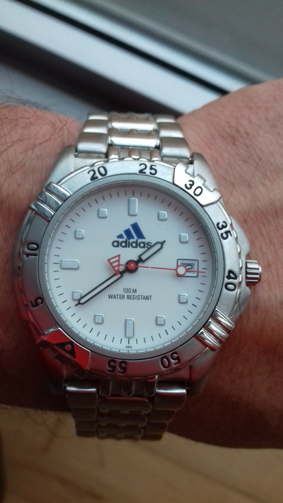 Adidas Vintage Collection Diver 100M 10.0081.006 Steel Watch Nos Montre Uhr eBay