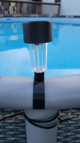 Pool Solar Light Clamp For Intex Bestway Summer Waves Pool Coleman Pool Xtra