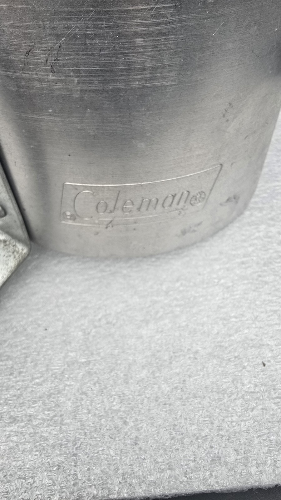 Vintage Coleman Lantern Reflector Heat Shield With Black Handle 
