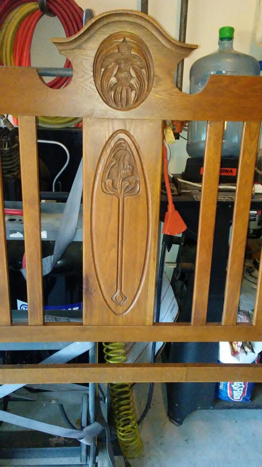 Beautiful Solid Wood  Antique Oak Double Bed