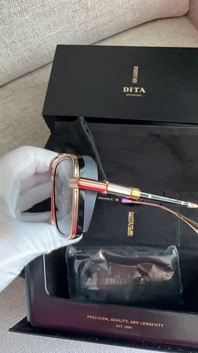 Pre-owned Dita Epiluxury Limited Edition Eplx.8 Des008-a-03 Rose Gold Black Iron Polarized In Gray