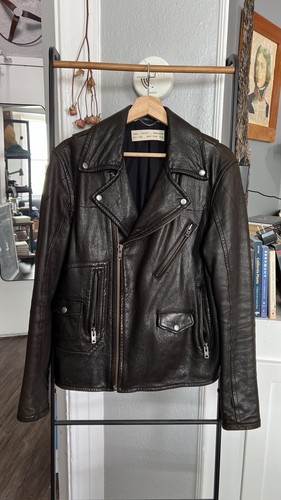 YIGAL AZROUEL Leather Moto Rider Perfecto Jacket Small better than