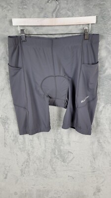 Baleaf Cycling Shorts Men's 2XL Nylon Spandex Cushion Seat Pockets NEW