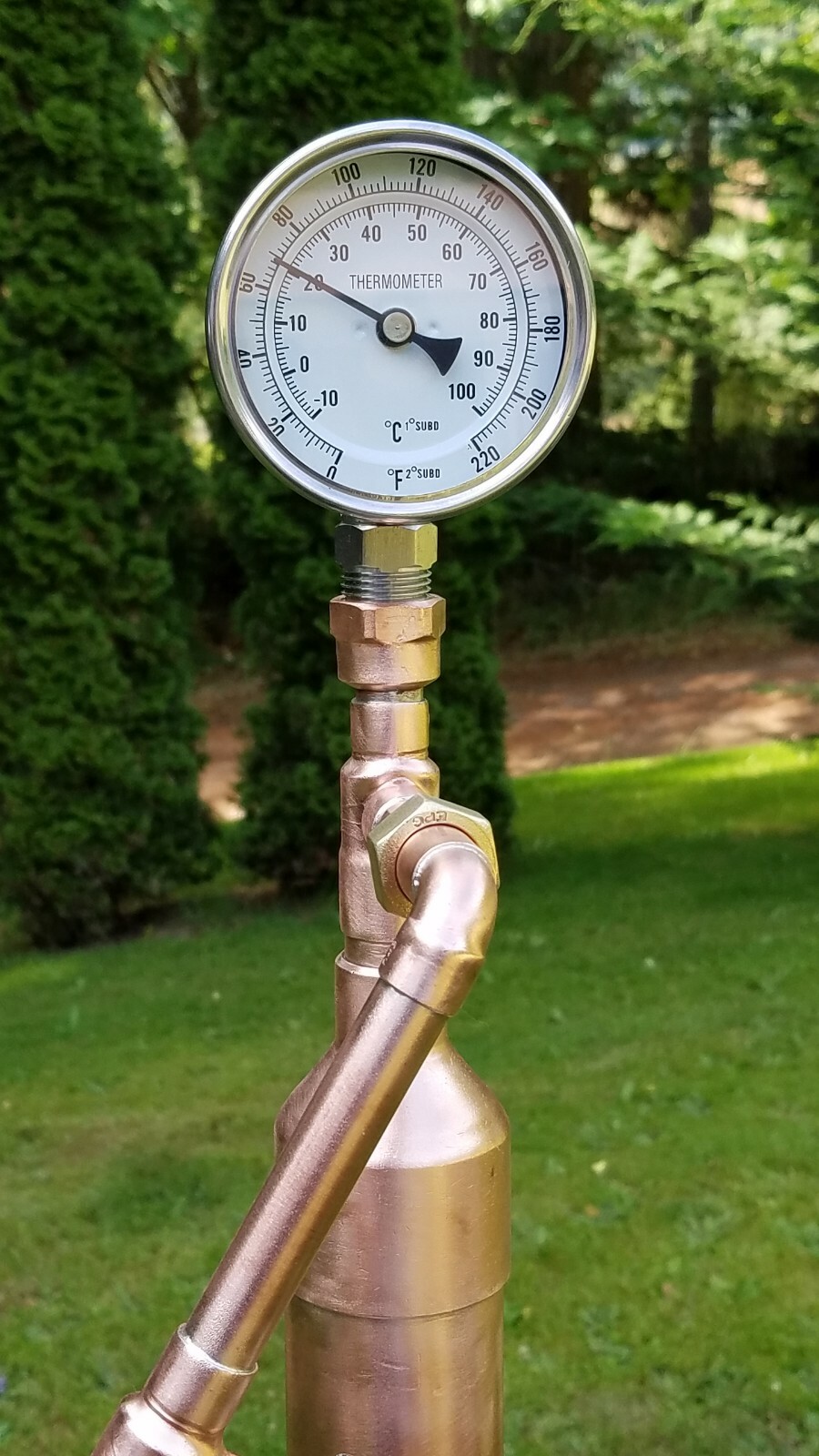  Beer Keg Kit 2" inch Copper Pipe Moonshine Pot Still Distiller Column 