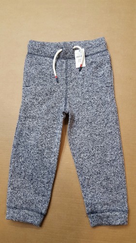 NWT Baby Gap Toddler Boy Pull-On Pants in Fleece 3Y Warm Soft Gray