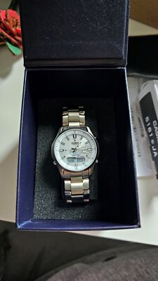 SEIKO ALBA 7N33-K002 Day/Date Silver Dial Quartz Men's Watch