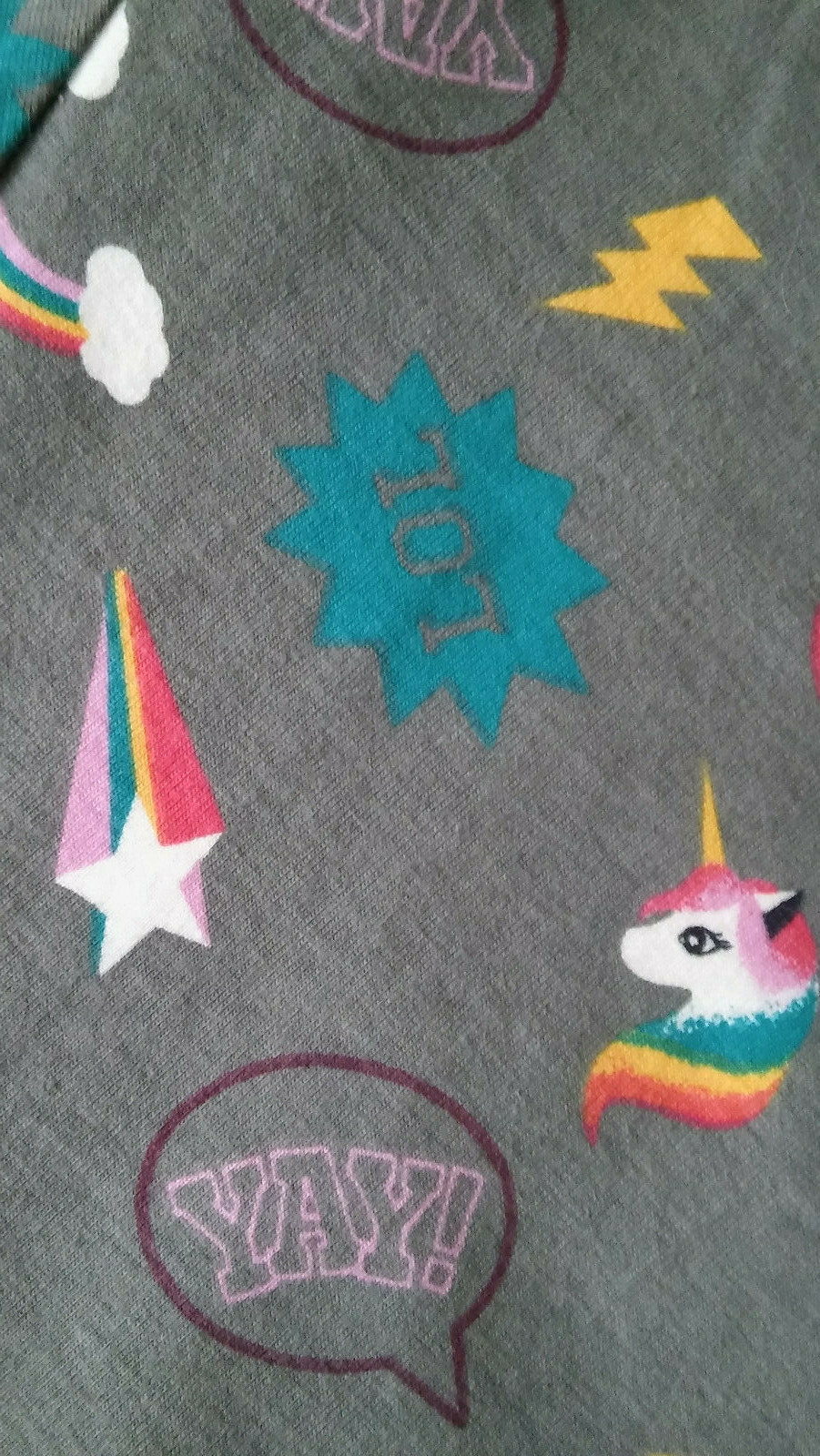 WONDER NATION Girls Unicorn Rainbow Print Leggings Cotton/Spandex XL 14-16 NEW!