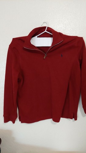Ralph Lauren Polo 1/2 Zip Mock Neck Sweat Shirt Men XL blue