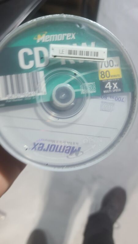 MEMOREX CD-RW 25 PACK RECORDABLE REWRITABLE 80 MIN 700 MB 4x MULTI SPEED - NEW