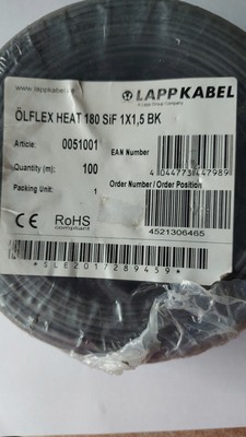 OLFLEX 0051001 180 SiF 1x1.5 100m /#X W0OR 5563