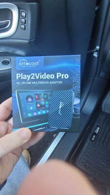 Ottocast Play2Video Pro AI Box, Wireless Android Auto & CarPlay Adapter