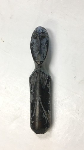 Rare Eskimo Artifact Okvik Period Doll Figure With Engraved Art Circa 100 AD