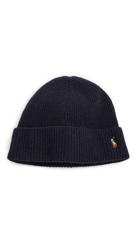 

POLO RALPH LAUREN — мужская шляпа с манжетами Signature, темно-синий Hunter, Hunter navy