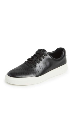 Cole Haan Men's Grandpro Rally Laser Cut Sneaker, Black, 11