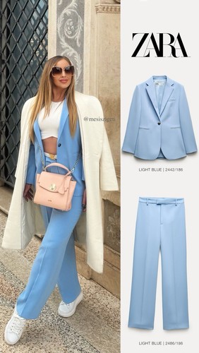 ZARA NEW WOMAN S24 ZW COLLECTION STRAIGHT-LEG FLOWING