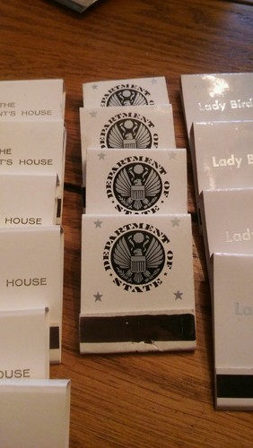 White House Presidential Matchbook Collection Eisenhower To Johnson Era !