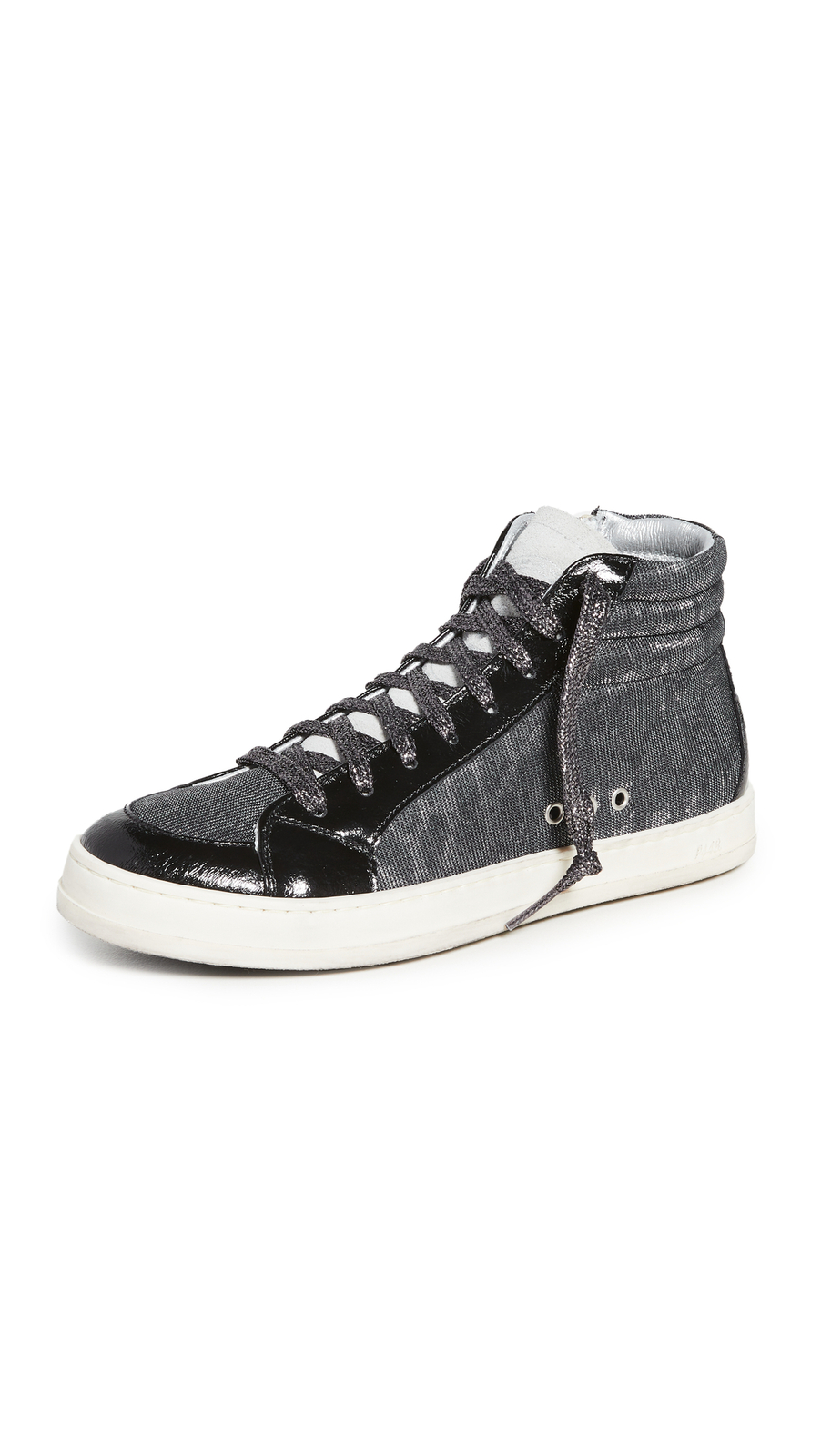 

P448 Женские высокие кроссовки Skate Glam Grey Metallic 38 евро США 8, Серый