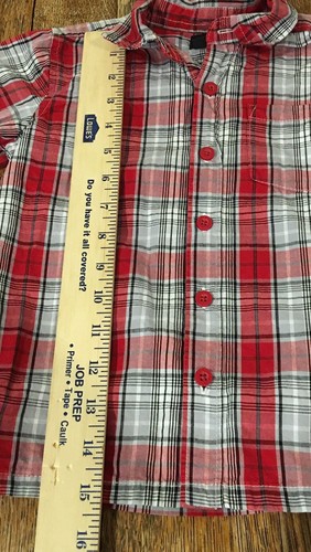4t Boys Holiday Edition Red Plaid Long Sleeve Shirt Christmas Pictures