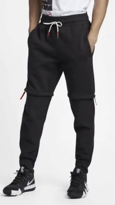 Nike Kyrie 2in1 Joggers Shorts Men s Sz XLarge Black Red AJ3389-010