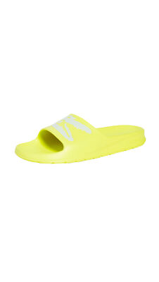 Мужские синтетические шлепанцы Lacoste Croco 2.0 Lt Yellow/Off White — 12