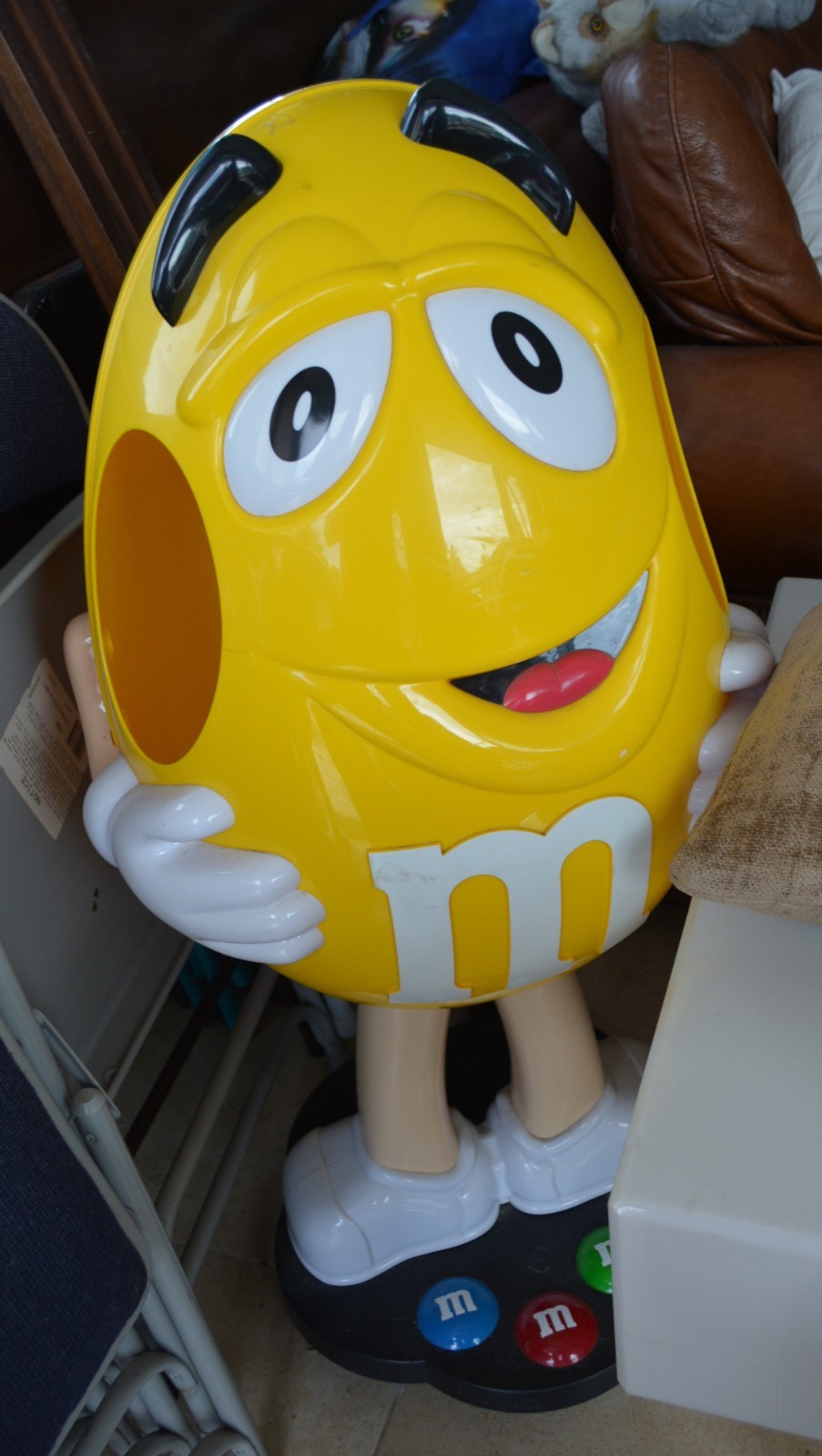 M&M’S ビッグディスプレイ45x33cm M&M's ブルー 大型 ストアディスプレイ ｜ glow ANTIQUES