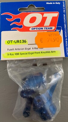 X-Ray XB8 Special ergal front knuckles arm OT-UR136 OT by FIORONI