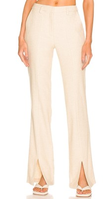 Anine Bing Joelle Houndstooth Wool Trousers Size 34 US Size 4