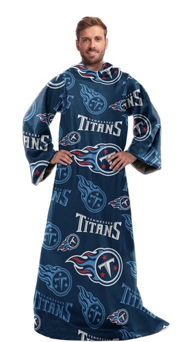 Удобный плед с рукавами Northwest NFL Tennessee Titans Toss Silk Touch