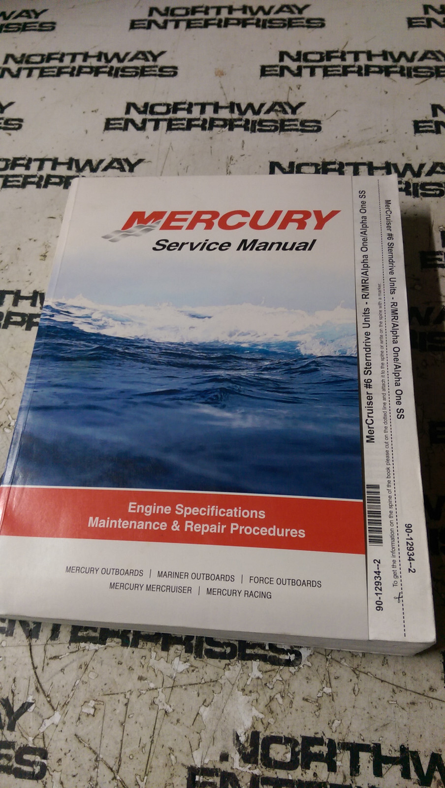Mercury MerCruiser #6 Sterndrive Units R/MR/Alpha 1 SS Service Manual 90-12934-2 - Picture 1 of 5