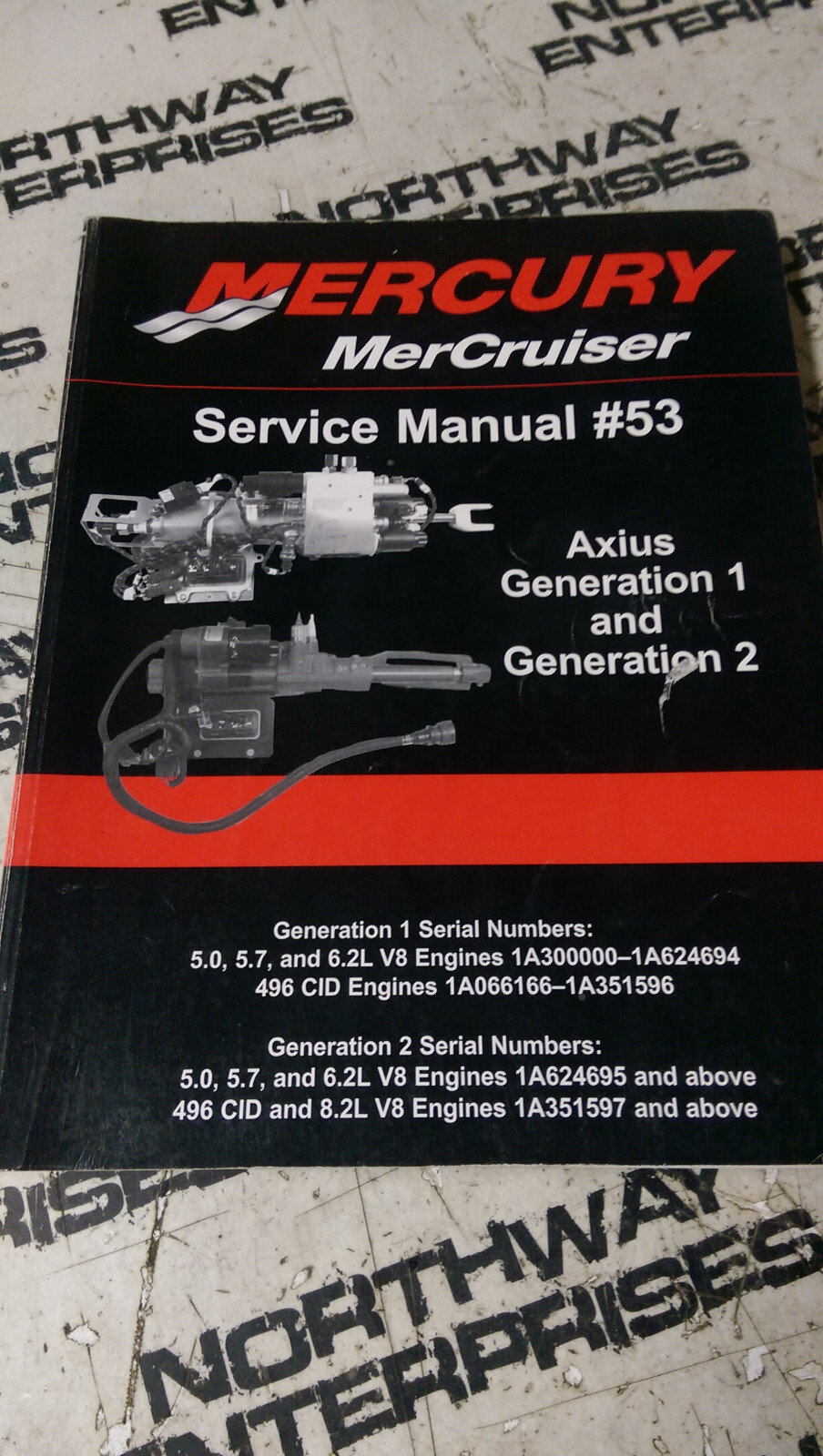 90-8M0061781 2011 Mercury Mercruiser #53 Service Manual Axius Gen 1 & 2 V8 - Picture 1 of 4