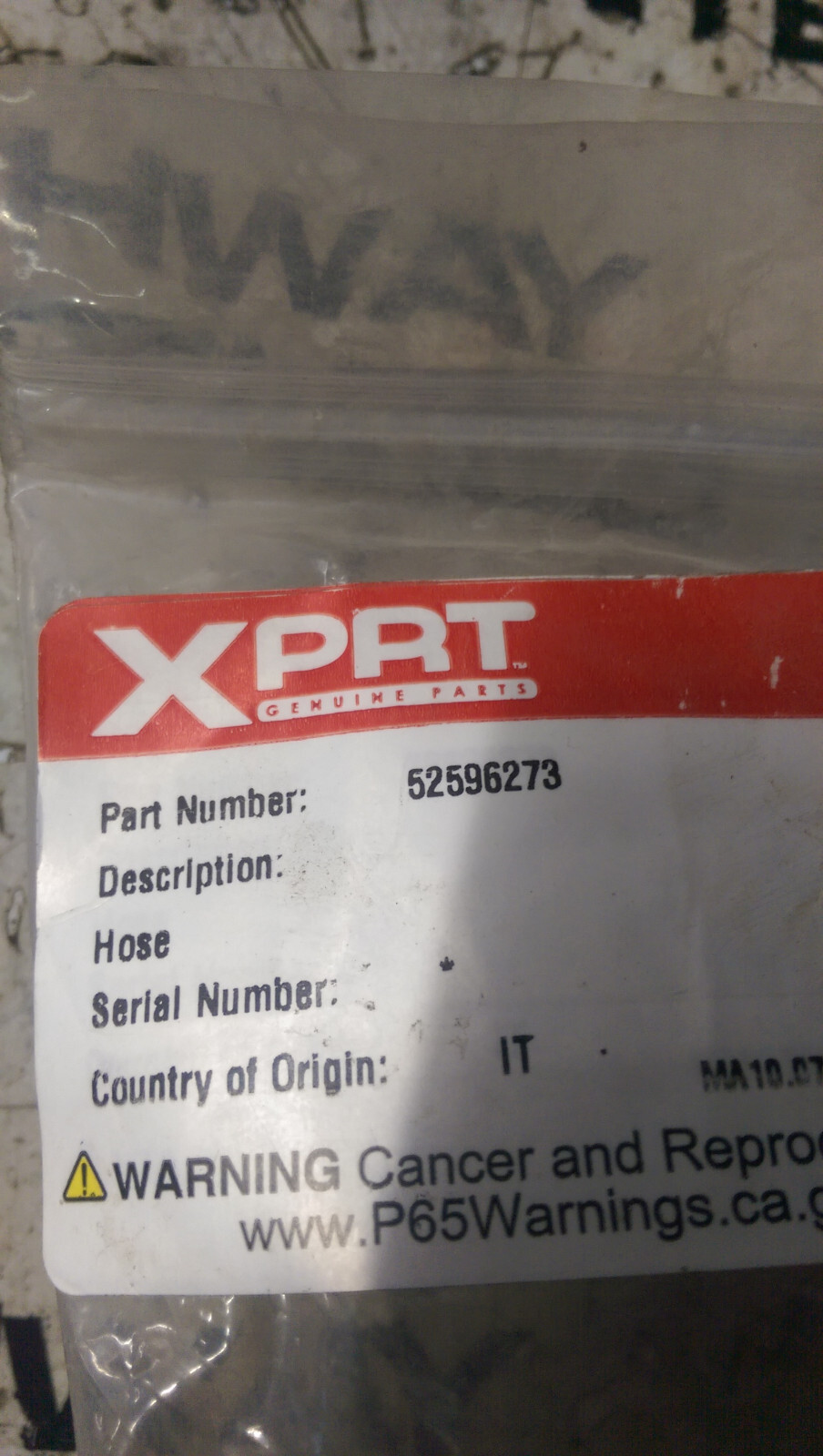 52596273 XPRT Hose - Picture 2 of 5