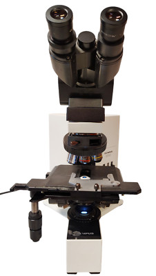 Olympus BX40 Microscope with 6 Objectives 100x, 60x, 40x, 10x, 4x, 2x Bx40F4