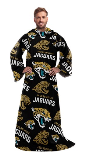 Удобный плед с рукавами Northwest NFL Jacksonville Jaguars Toss Silk Touch