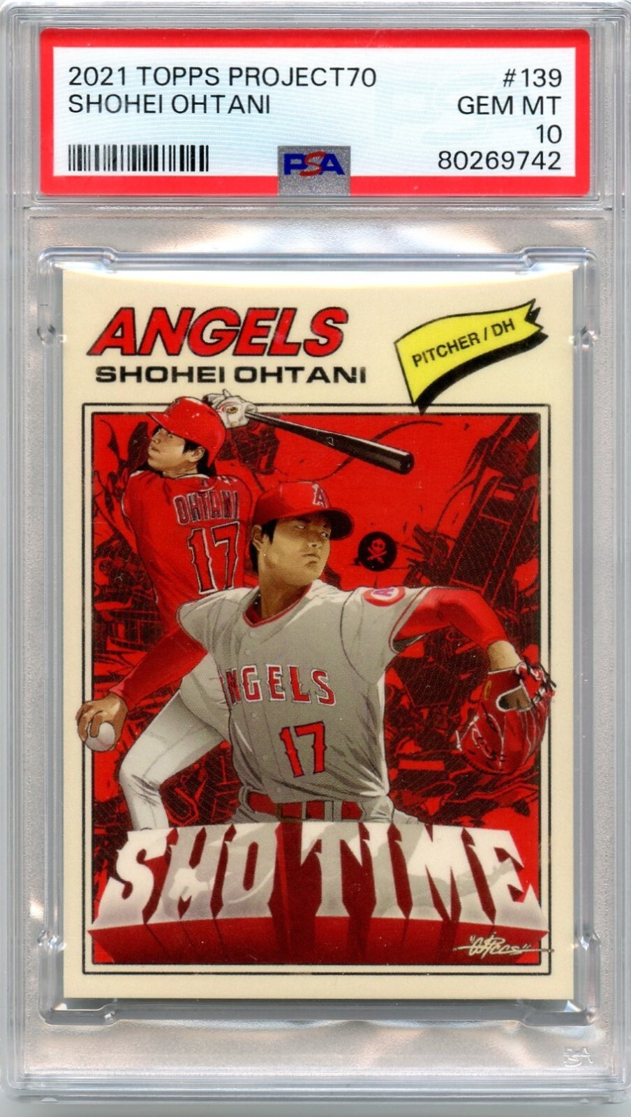 topps2021 Project70 イチロー　PSA10 Topps Project70 Card 547 Shohei Ohtani by Keith Shore