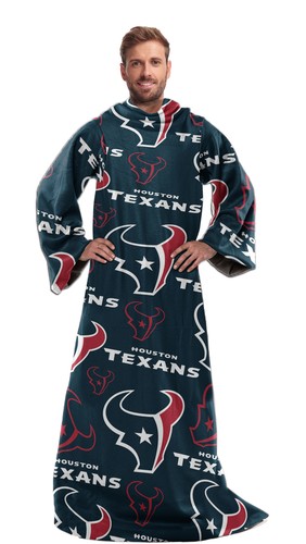 Удобный плед Northwest NFL Houston Texans Silk Touch с рукавами