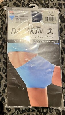 New Open Danskin Girls  Cheer/Dance Trunk Style 2911 Navy Blue Anti Odor NIP  M