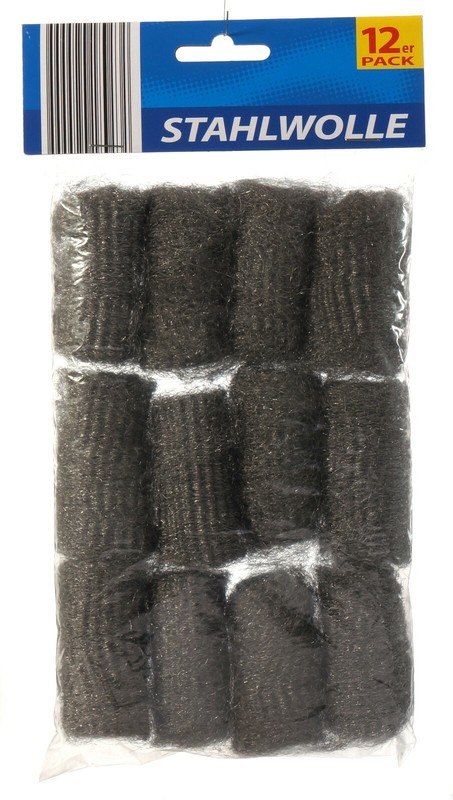 Stahlwolle 12er Pack Ã 2,5 Cm, LÃ¤Nge 6 Cm Grillen, TÃ¶Pfe