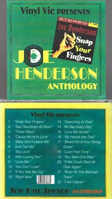 JOE HENDERSON-SNAP YOUR FINGERS/ANTHOLOGY-ALL ORIGINAL- 22 CUTS-NEW CD
