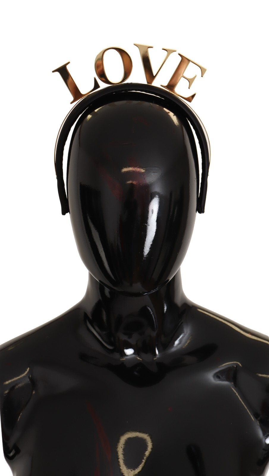 

DOLCE - GABBANA Повязка на голову Тиара Черная латунь Золотая диадема любви Один размер Рекомендуемая розничная цена 1500 долларов США, Черный