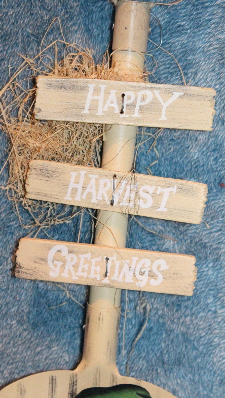 Scarecrow Fall Harvest Set Decor Happy Harvest Greetings